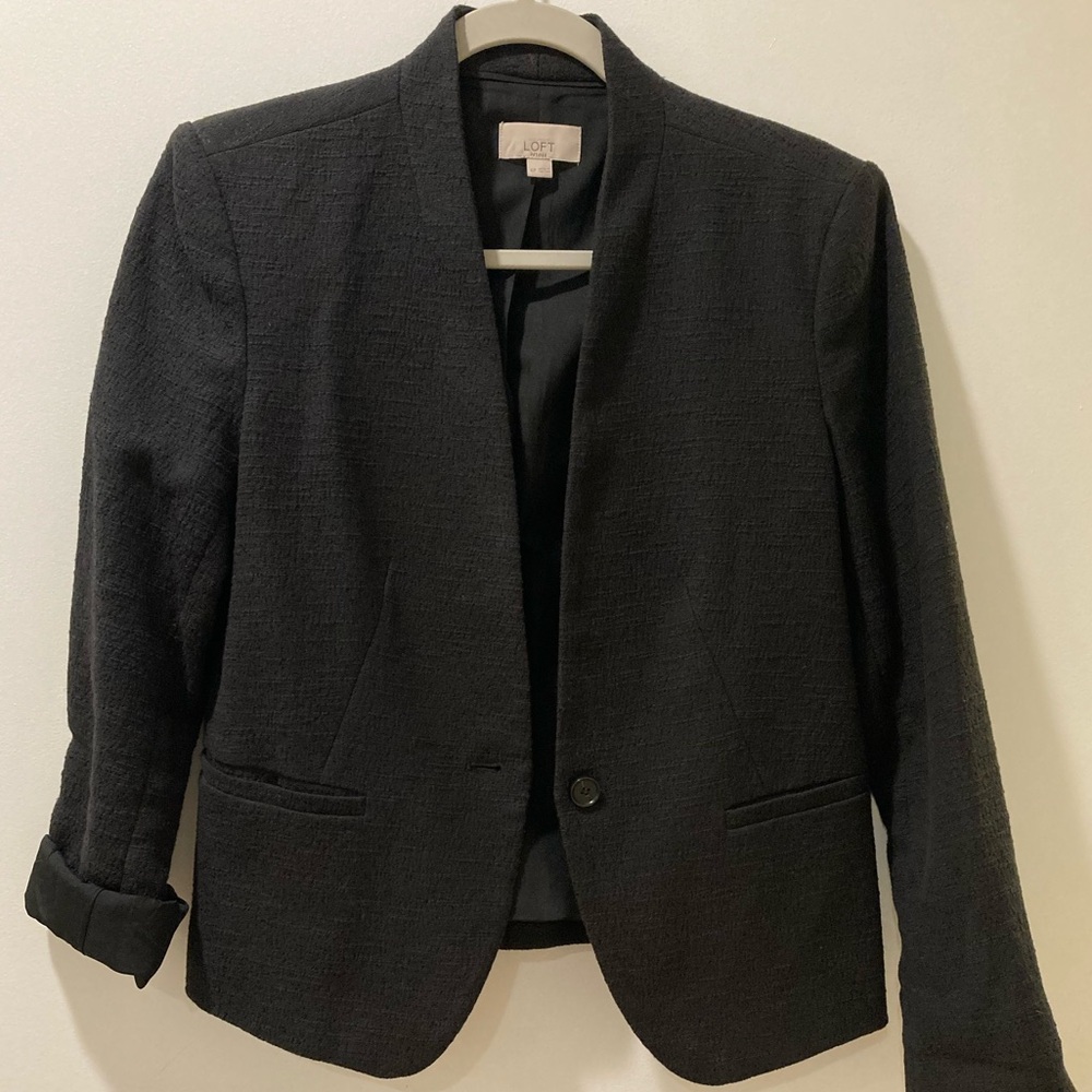 LOFT Blazer, black, size 6 petite